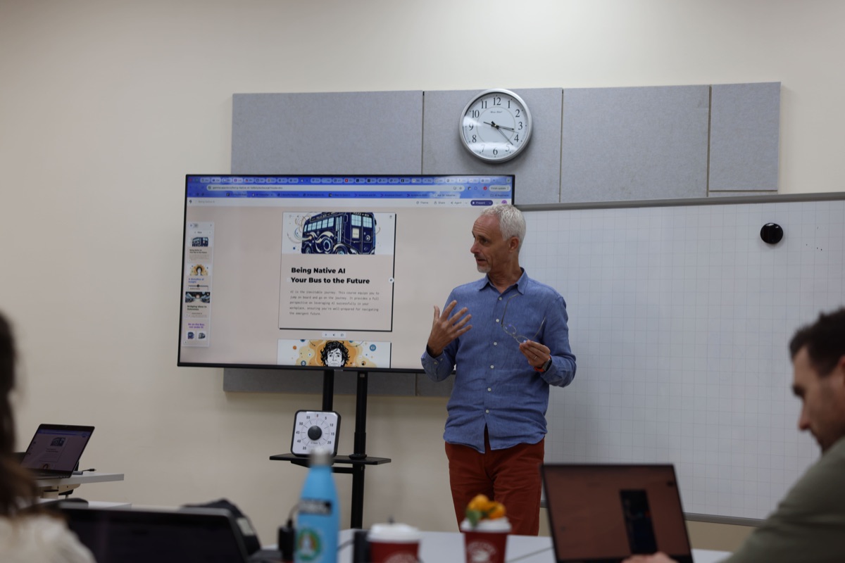 John Andrews leading the discussion